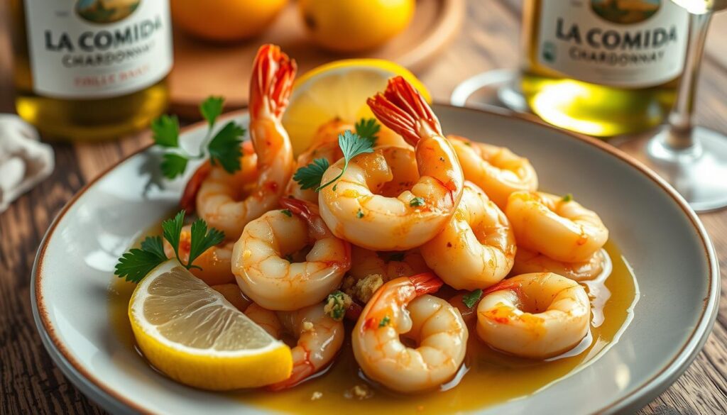 garlic shrimp dish