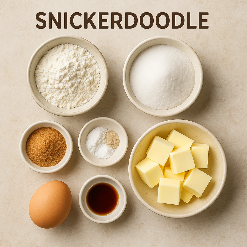 Snickerdoodle Ingredients