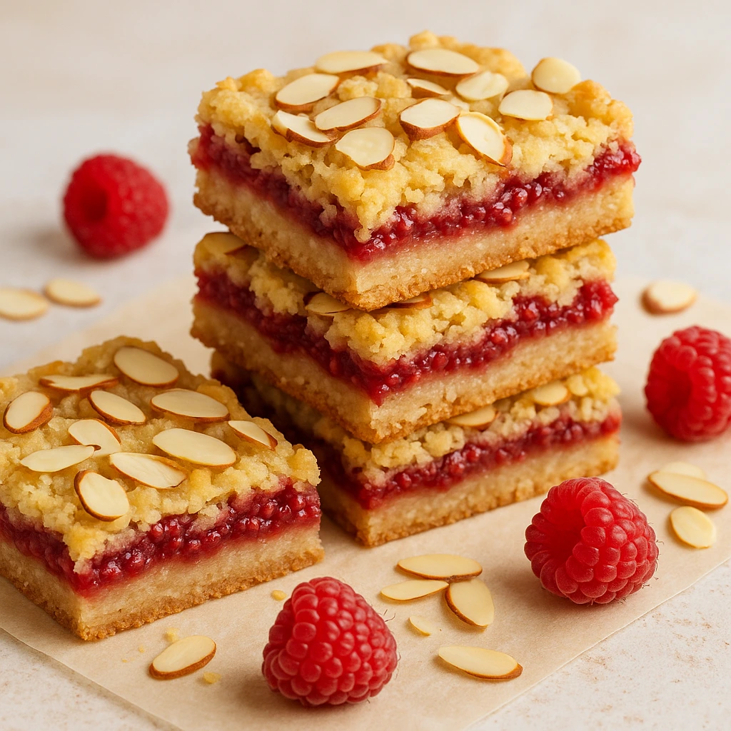 Raspberry Almond Bars