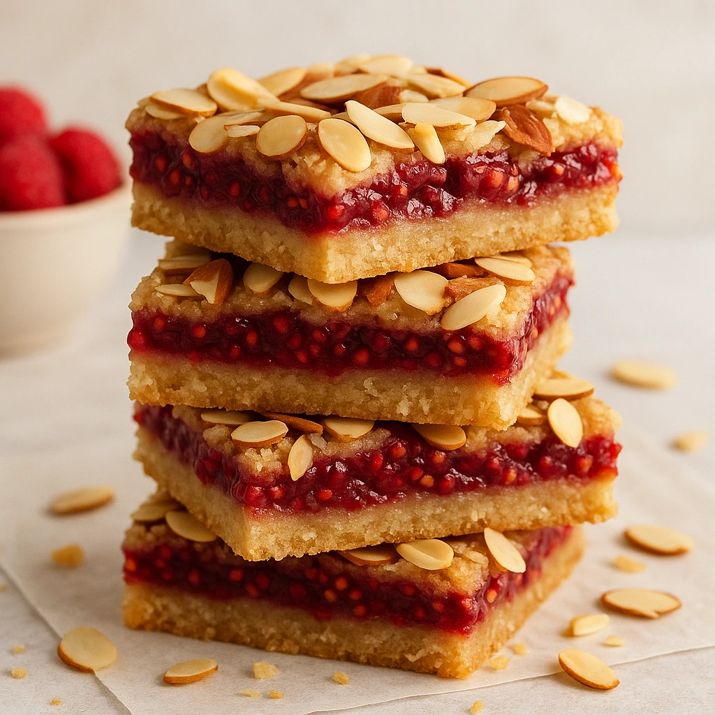 Raspberry Almond Bars