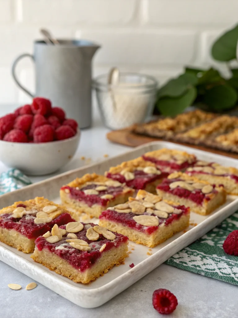 Raspberry Almond Bars