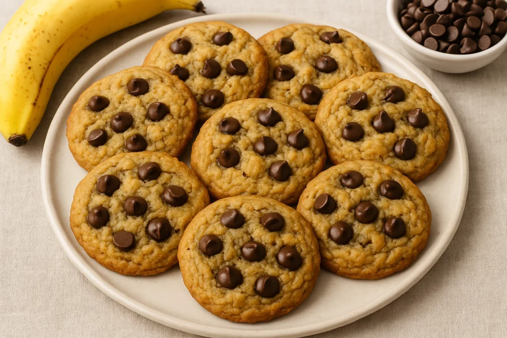 Banana Chocolate Chip Cookies