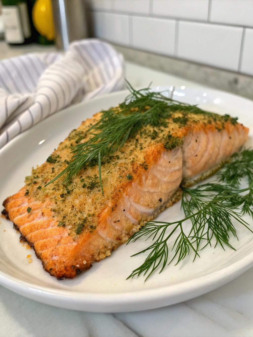 Baked Salmon with Dill