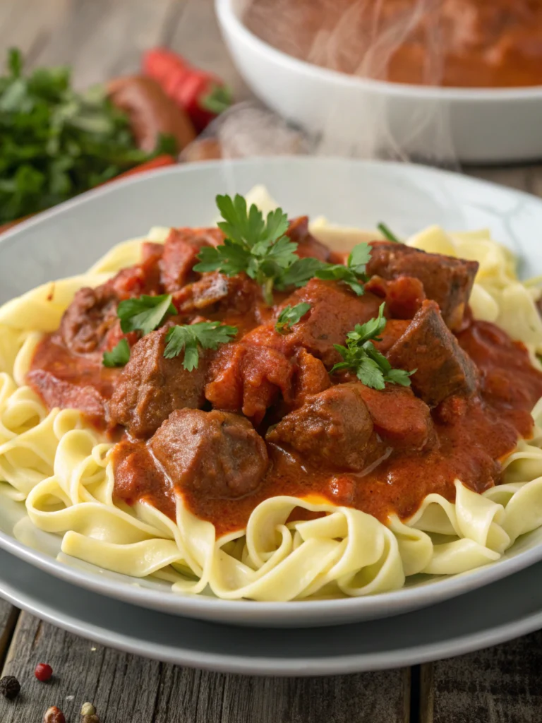Beef Paprikash