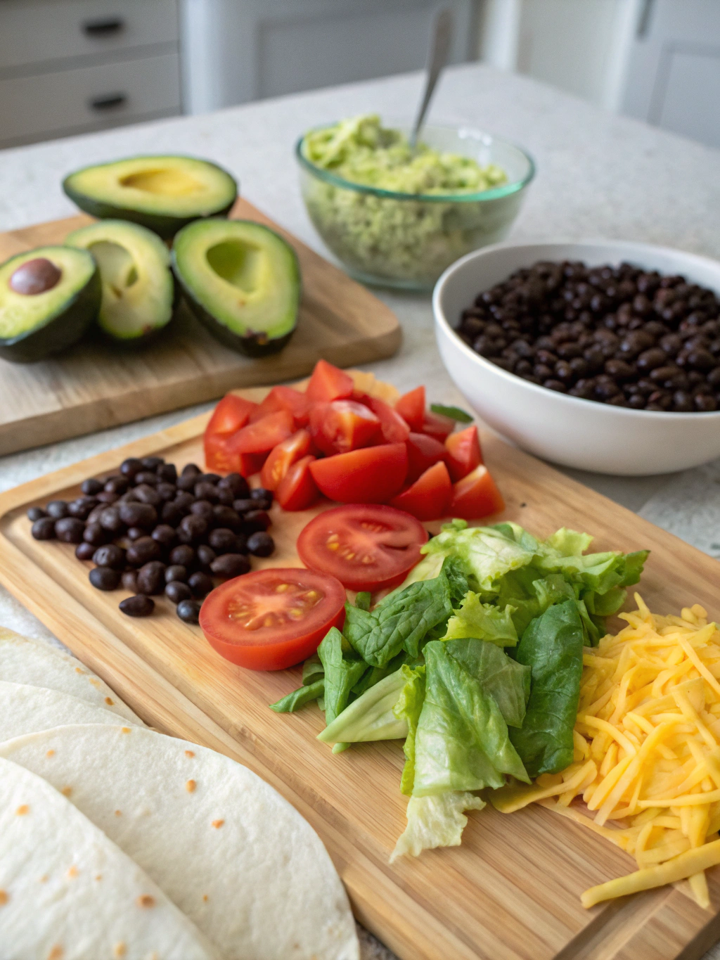 Vegan Burrito Ingredients