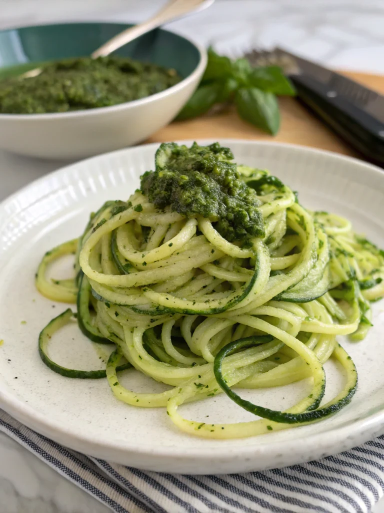 Zucchini Noodles with Pesto