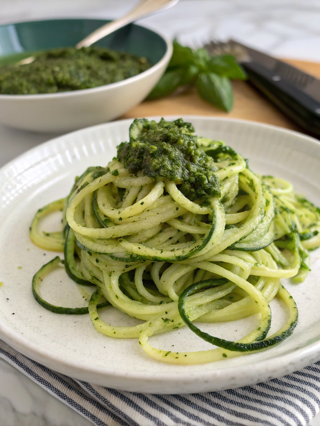 Zucchini Noodles with Pesto