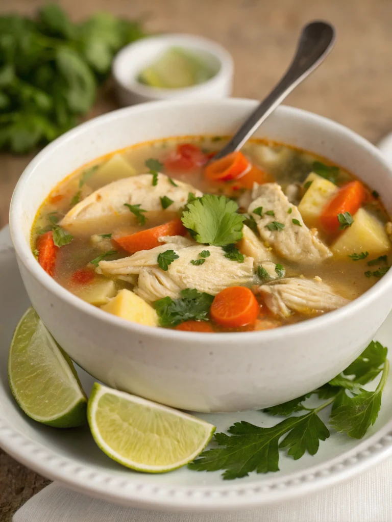 caldo de pollo receta​