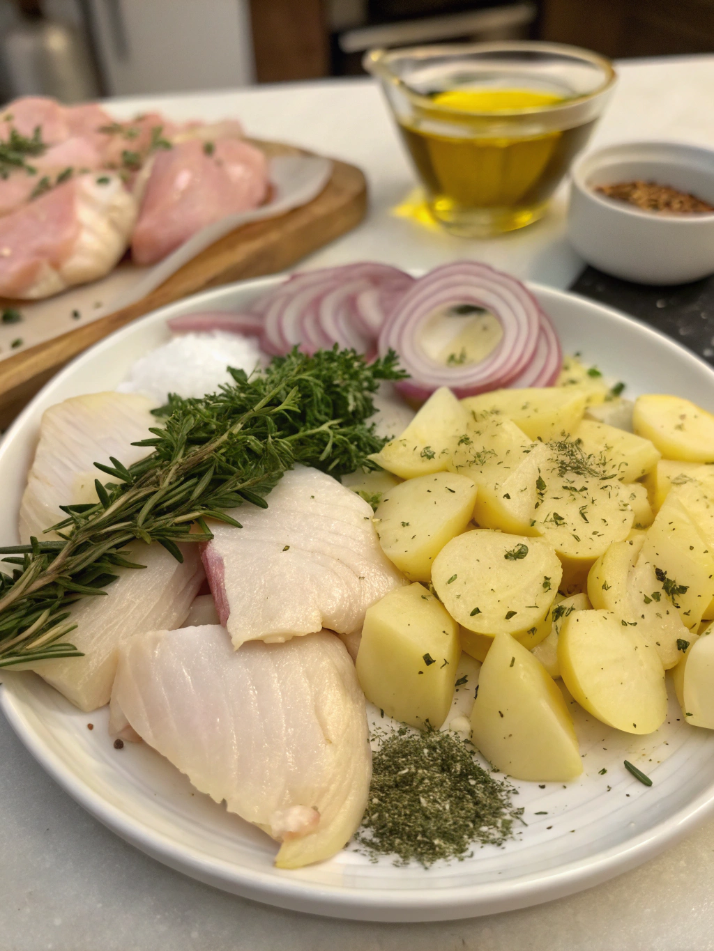 Chicken and Potatoes Recipe Ingredients